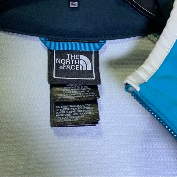 The North Face Womens Spell Out Color Block  Wind Stopper Zip Jacket small - Picture 5 of 7
